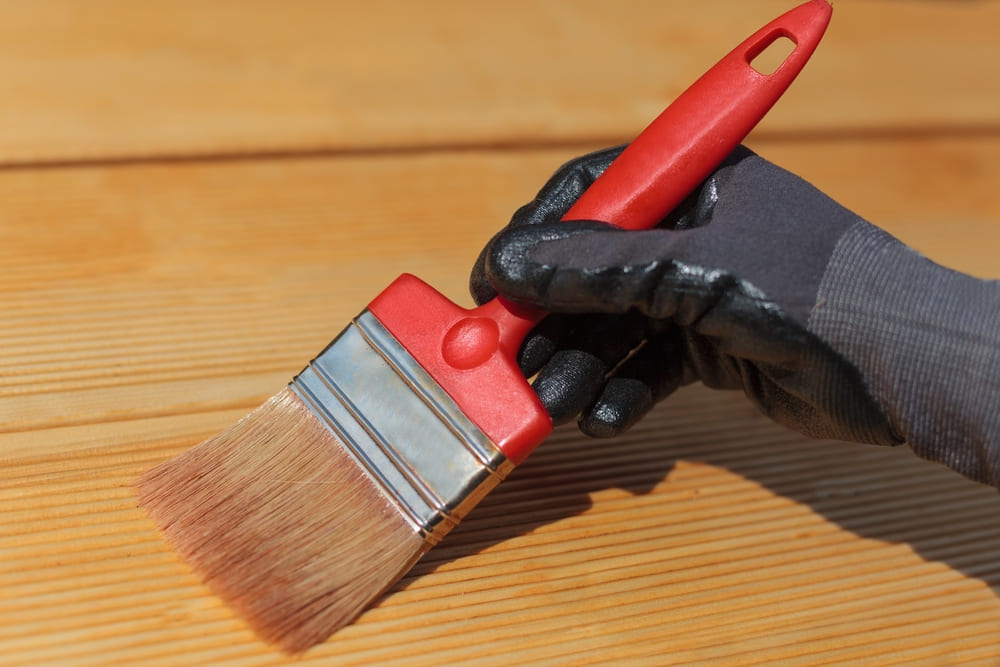 Before painting or staining your deck, make sure it's clean.