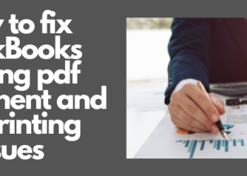 QuickBooks missing pdf component