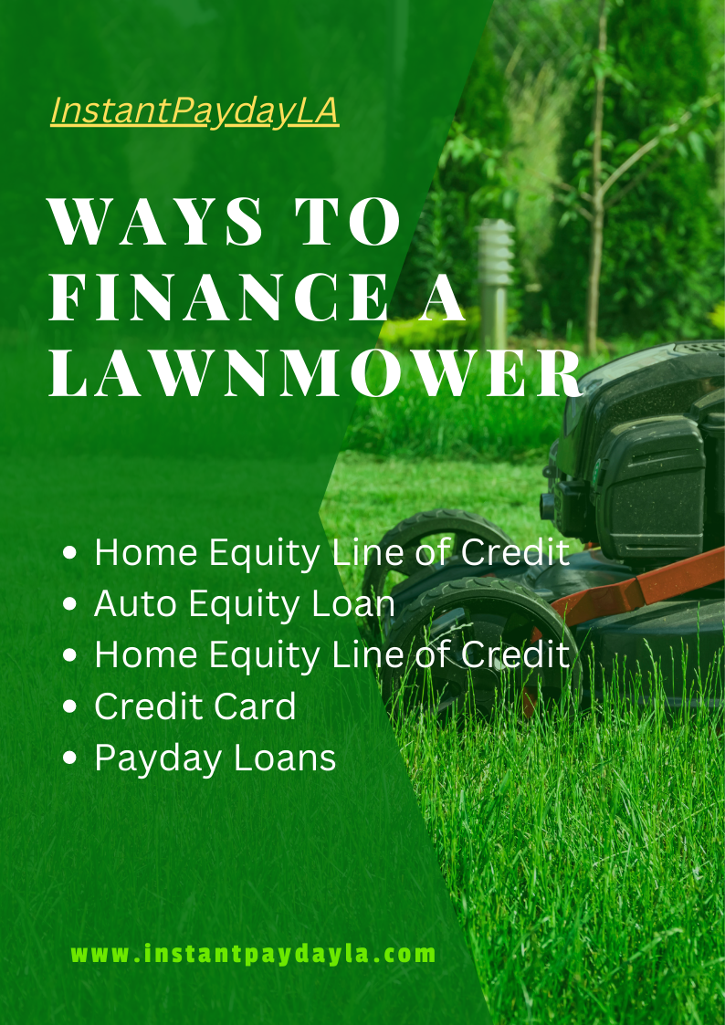Ways to Finance a Lawnmower (1)